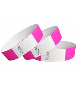 braccialetti in carta impermeabili con chiusura adesiva