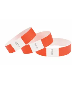 braccialetti in carta impermeabili con chiusura adesiva
