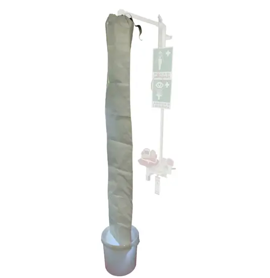 Calza in PVC per test funzionamento docce di emergenza