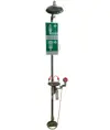 Doccia con lavaocchi di emergenza in acciaio INOX Safemax azionamento con leva, pedale e tirante