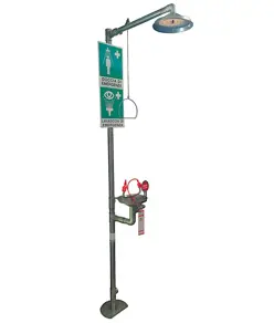 Doccia e lavaocchi di emergenza in acciaio inox Safemax