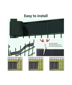 Fasce in PVC frangivista con 20 clip