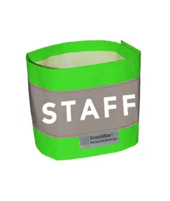 Fascia alta visibilità Safemax con scritta STAFF