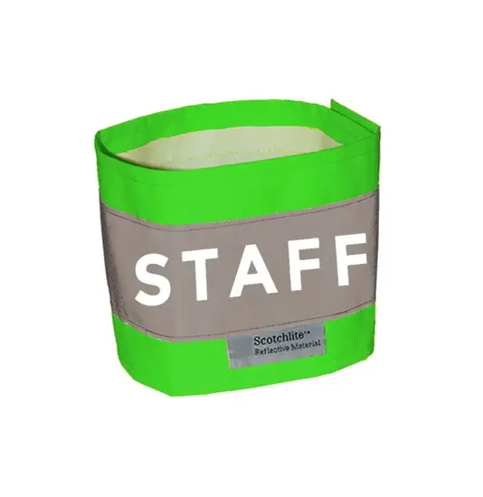 Fascia alta visibilità Safemax con scritta STAFF