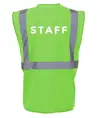 Gilet alta visibilità Safemax con scritta STAFF