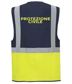 Gilet alta visibilità Safemax personalizzato per protezione civile