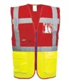 Gilet alta visibilità Safemax personalizzato per squadra antincendio