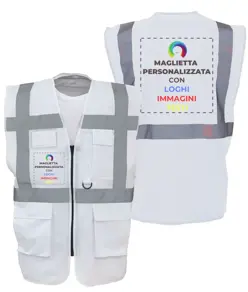 Gilet personalizzato con stampa frontale e sul retro