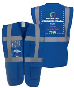 Gilet personalizzato con stampa frontale e sul retro