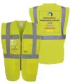 Gilet personalizzato con stampa frontale e sul retro