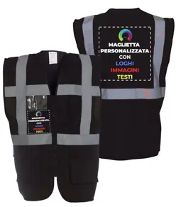 Gilet personalizzato con stampa frontale e sul retro