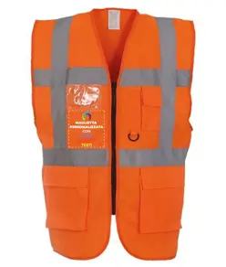 Gilet personalizzato con stampa lato destro