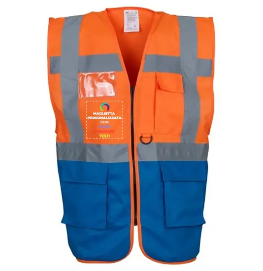 Gilet personalizzato con stampa lato destro