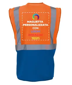 Gilet personalizzato con stampa sul retro