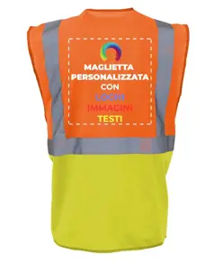 Gilet personalizzato con stampa sul retro