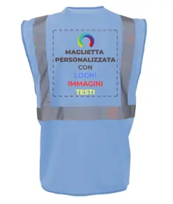 Gilet personalizzato con stampa sul retro