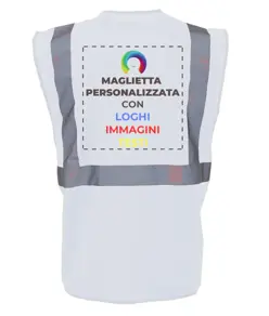Gilet personalizzato con stampa sul retro