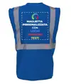Gilet personalizzato con stampa sul retro