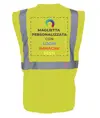 Gilet personalizzato con stampa sul retro