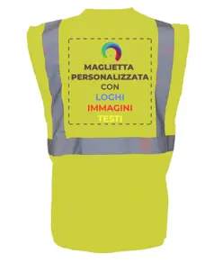 Gilet personalizzato con stampa sul retro