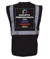 Gilet personalizzato con stampa sul retro