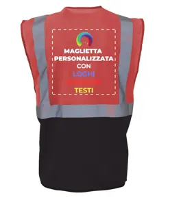 Gilet personalizzato con stampa sul retro