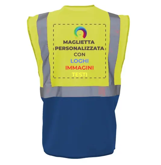 Gilet personalizzato con stampa sul retro