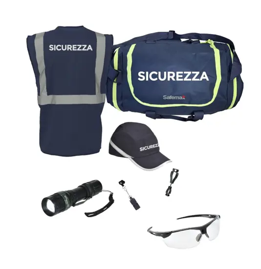 Kit Safemax con articoli per servizio di sicurezza