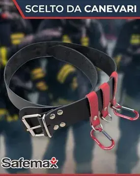 Cinturone antincendio Safemax con moschettoni