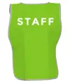 Pettorina alta visibilità Safemax con scritta STAFF