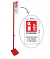 Piantana porta estintore elegante e robusta Safemax