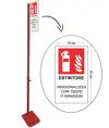 Piantana porta estintore elegante e robusta Safemax