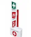 Piantana porta-estintore con coperta e cassetta pronto soccorso Safemax SafeHUB