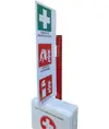 Piantana porta-estintore con coperta e cassetta pronto soccorso Safemax SafeHUB