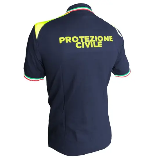 Polo in cotone Safemax con scritta Protezione Civile