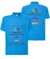 Polo personalizzata con stampa fronte e schiena
