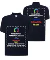 Polo personalizzata con stampa fronte e schiena
