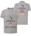Polo personalizzata con stampa fronte e schiena