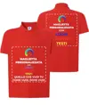 Polo personalizzata con stampa fronte e schiena