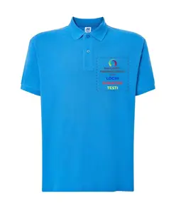Polo personalizzata con stampa lato cuore