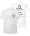 Polo personalizzata con stampa lato cuore e schiena