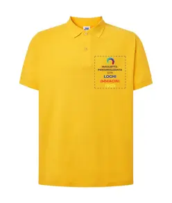 Polo personalizzata con stampa lato cuore
