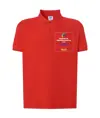 Polo personalizzata con stampa lato cuore