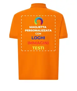 Polo personalizzata con stampa sul retro