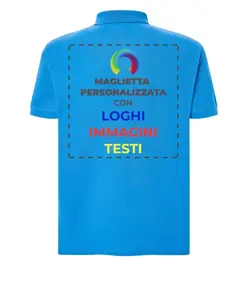 Polo personalizzata con stampa sul retro