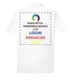 Polo personalizzata con stampa sul retro