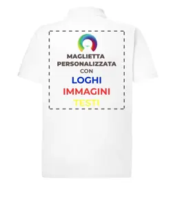 Polo personalizzata con stampa sul retro