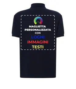 Polo personalizzata con stampa sul retro