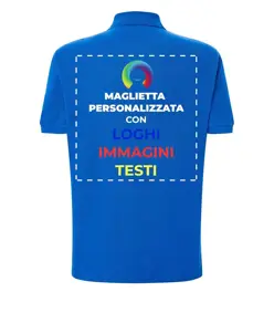 Polo personalizzata con stampa sul retro