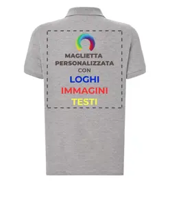 Polo personalizzata con stampa sul retro